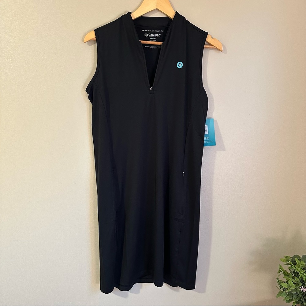 Coolibar Black Sleeveless Golf Dress Brand New